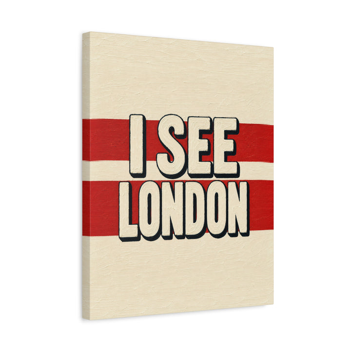 I See London – Funny Bathroom Wall Art with a Classic Rhyme – Canvas / Framed Canvas