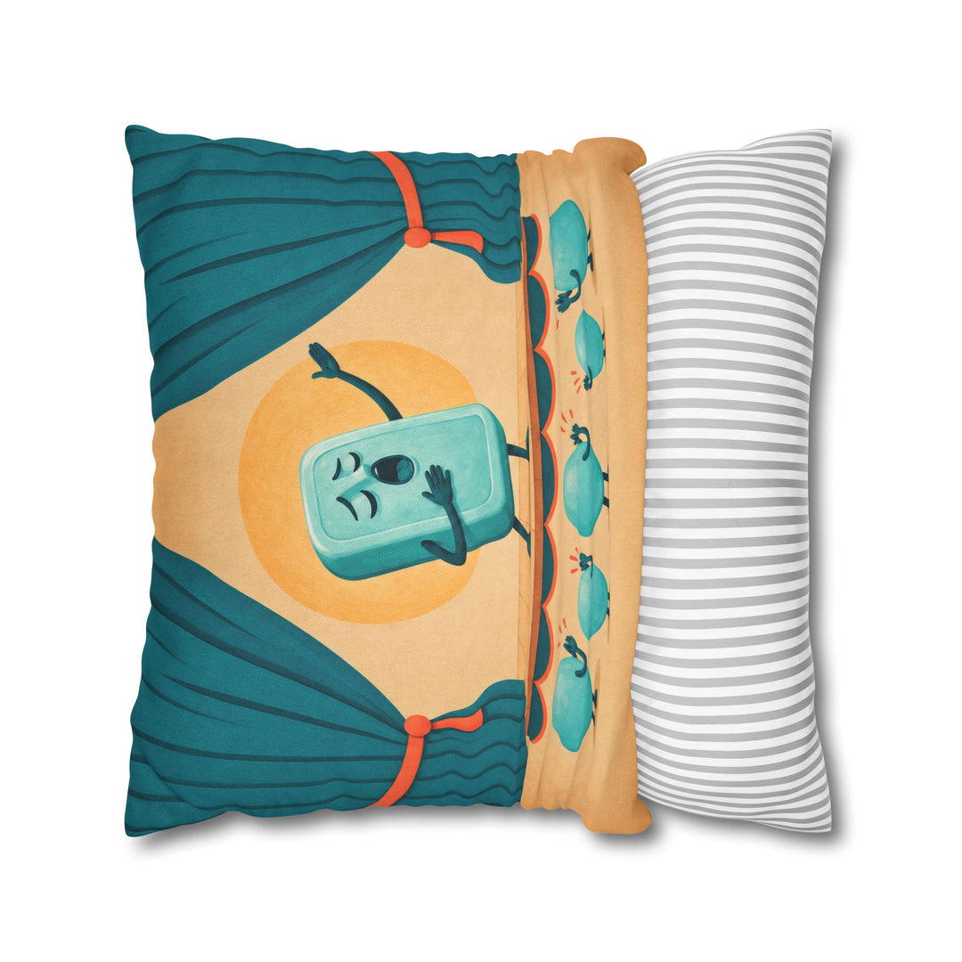 Soap Opera – Funny Bathroom Art with an Amber Lit Still Life – Pillow / Cover