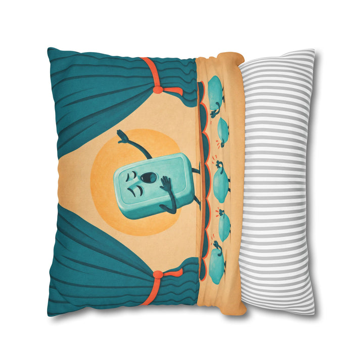 Soap Opera – Funny Bathroom Art with an Amber Lit Still Life – Pillow / Cover