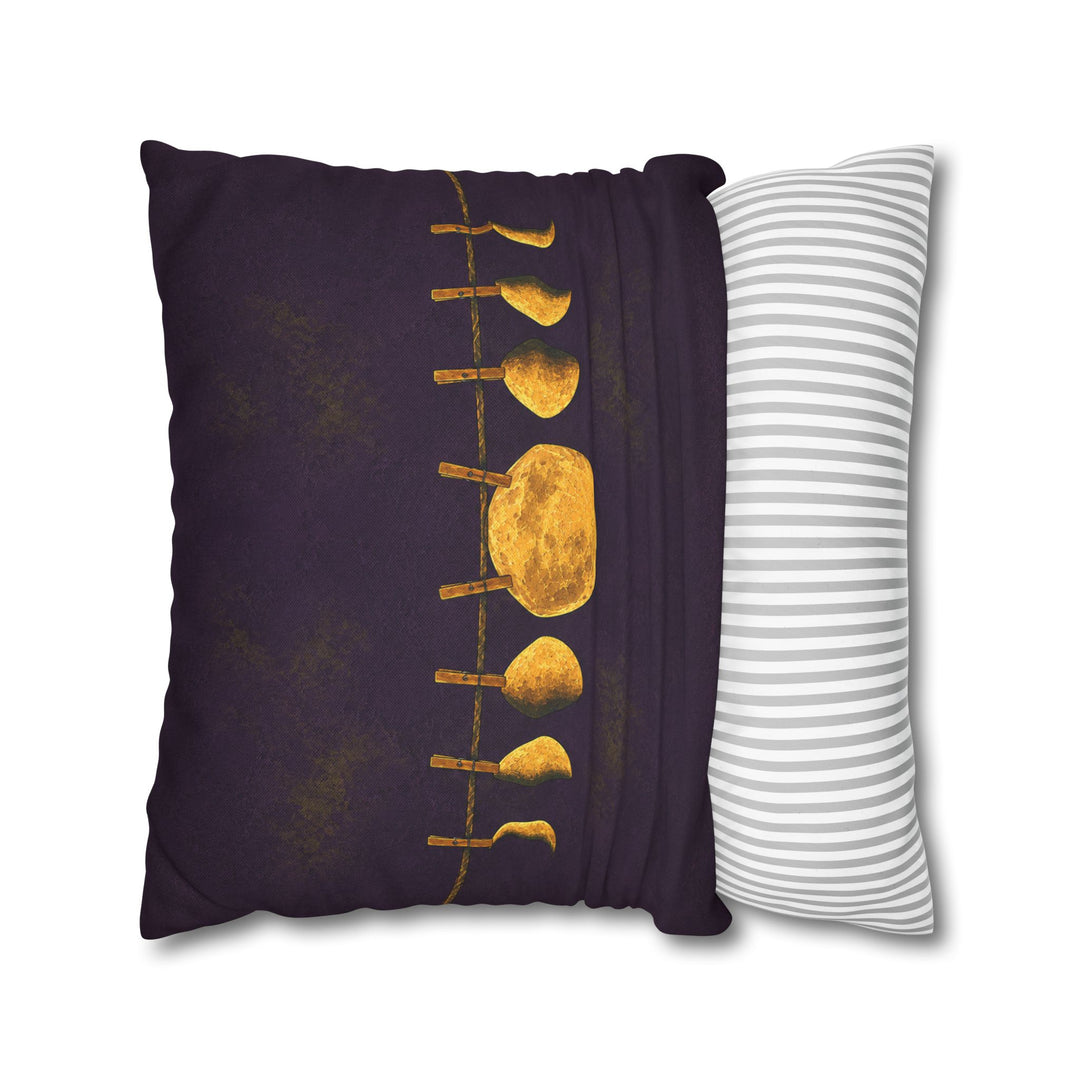 Moon Phase Garland – Celestial Wall Art with Phases Strung on a Line – Pillow / Cover