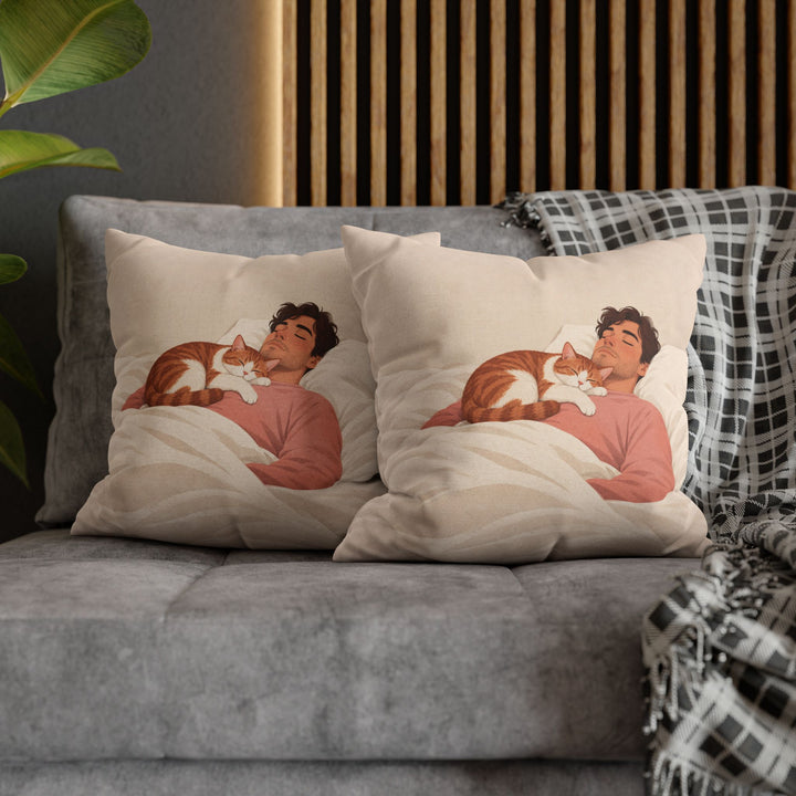 Do Not Wake – Bedroom Wall Art with a Sleeper on a Human Chest – Pillow / Cover