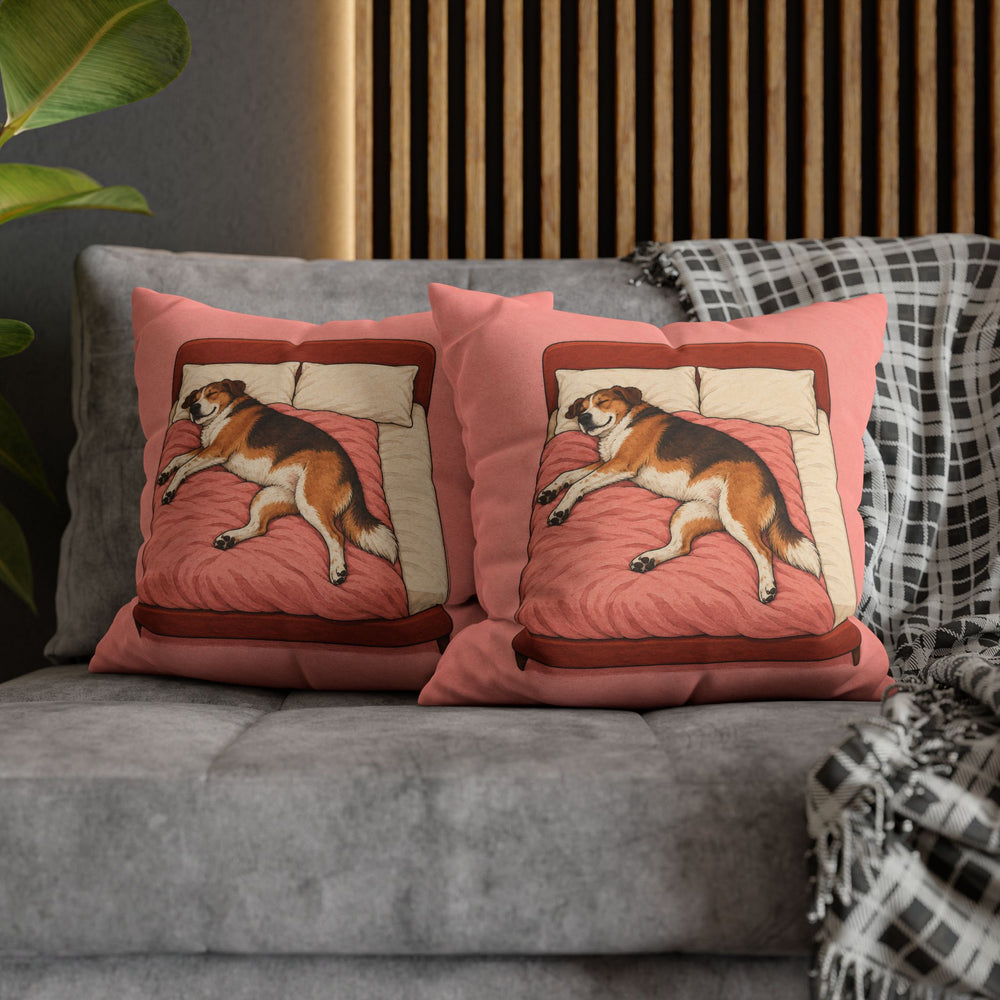 The Bed Is Mine – Bedroom Wall Art with a Human Sized Sliver Left – Pillow / Cover