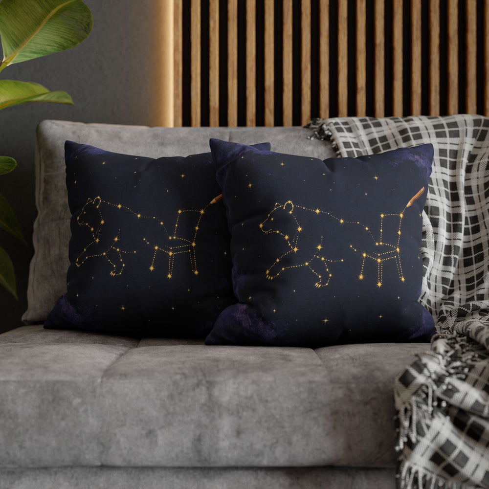Connect the Stars – Celestial Wall Art with a Half Drawn Constellation – Pillow / Cover