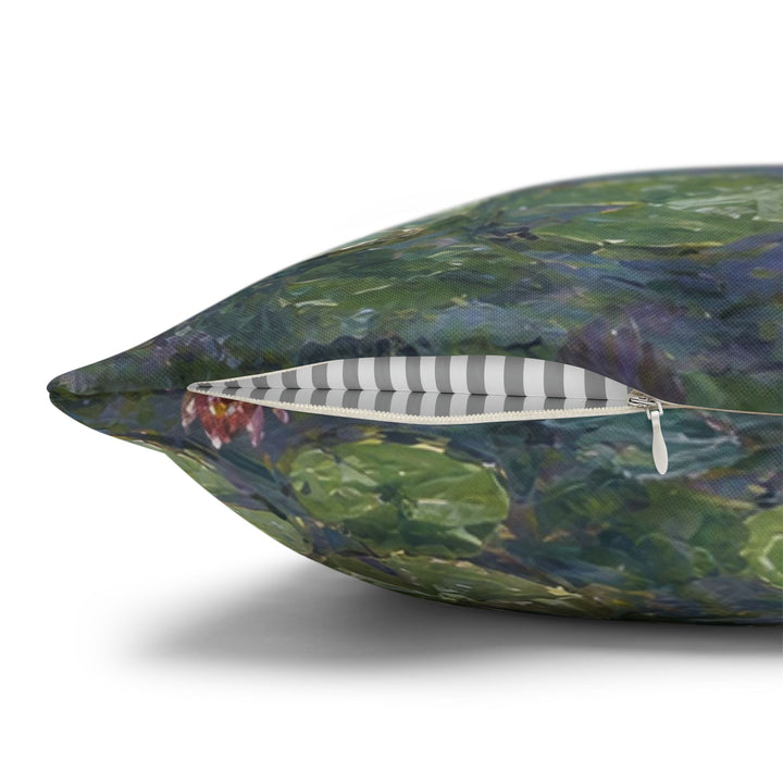 Pond Intruder – Impressionist Art with a Serene Water Lily Scene – Pillow / Cover
