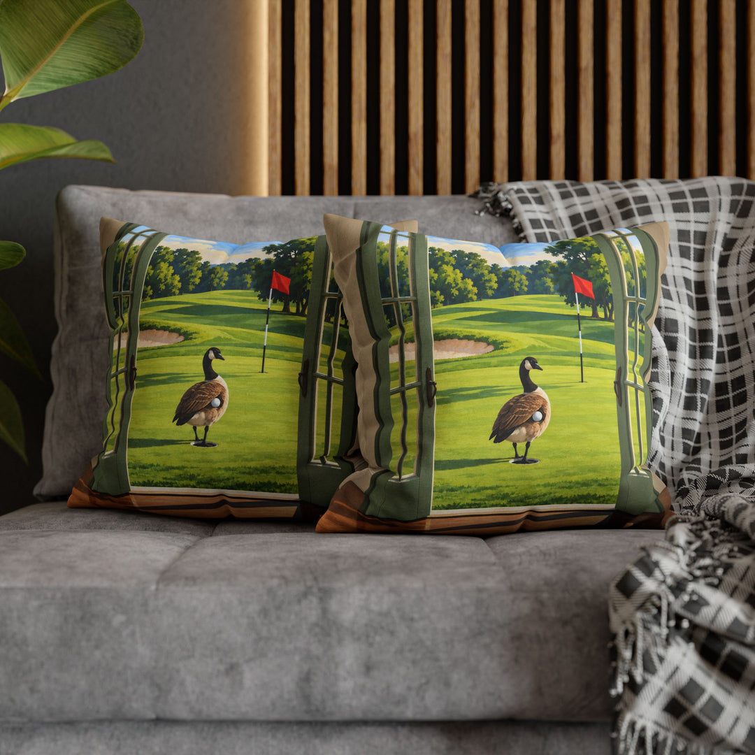 Members Only – Golf Art with an Open Portal in Fauvist Strokes – Pillow / Cover