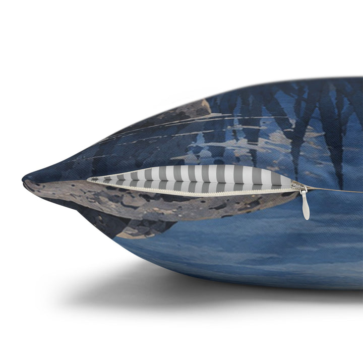 Still Water – Therapy Office Decor with an Alpine Lake at Dawn – Pillow / Cover