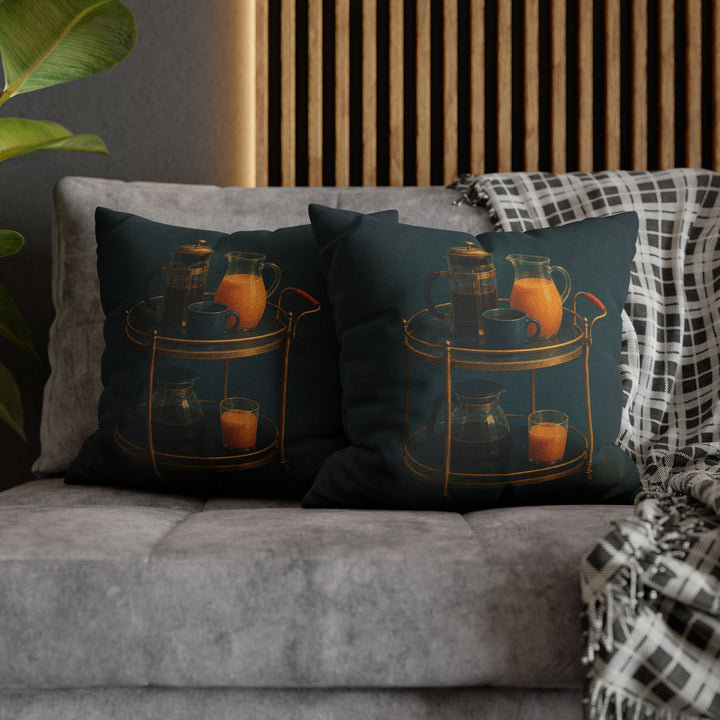 Bar Cart, Sunday 9 AM – Bar Cart Art with Innocent Morning Light – Pillow / Cover