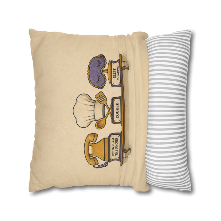 Shelf of Small Wins – Quirky Wall Art with a Trophy Rack for Real Life – Pillow / Cover