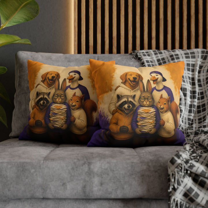 For Surviving The Group Project – Funny Wall Art with a Team Photo and One Freeloader – Pillow / Cover