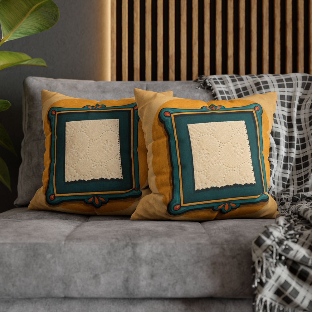 The Last Square – Funny Bathroom Art with a Toilet Paper Relic – Pillow / Cover