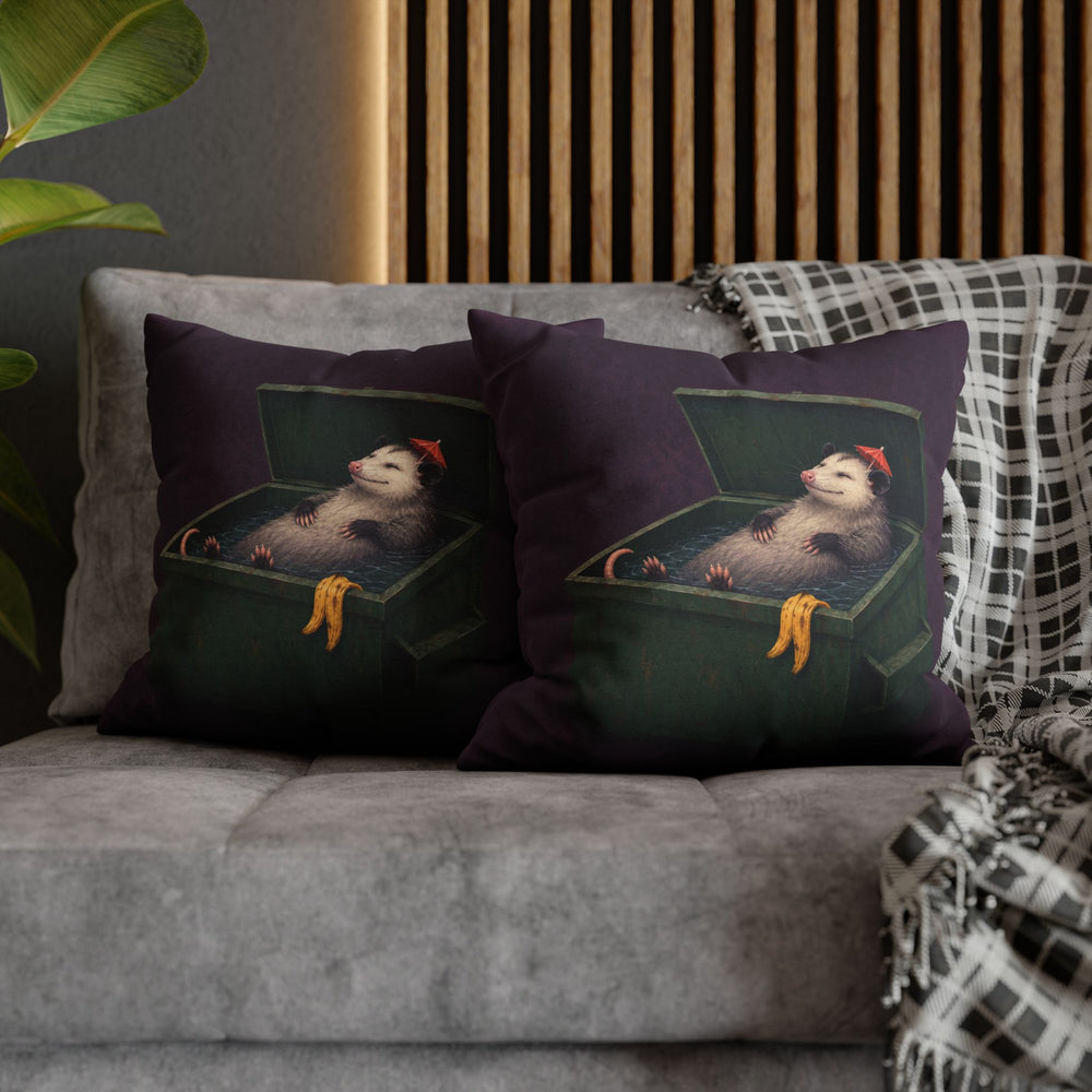 Living My Best Life – Possum Decor with a Blissful Float on Its Back – Pillow / Cover