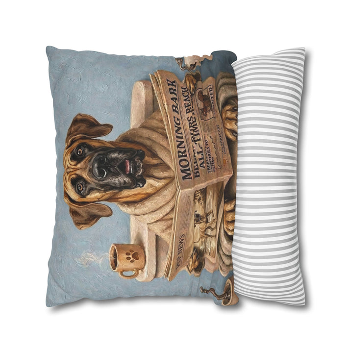 "Morning Business" - Great Dane Pillow Cover - Dog Lover Home Decor