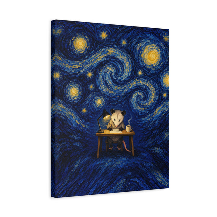 The Night Shift – Starry Night Wall Art with a Swirling Blue Sky – Canvas / Framed Canvas