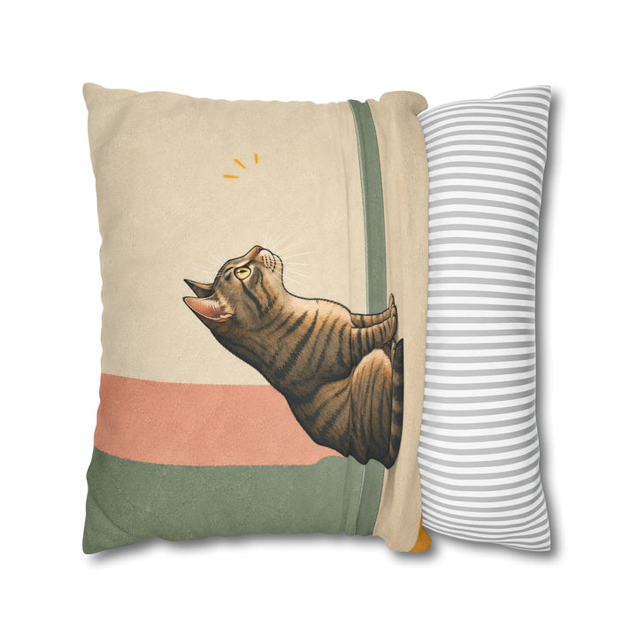 The Red Dot Files – Funny Cat Art with a Vanished Laser and a Stakeout – Pillow / Cover