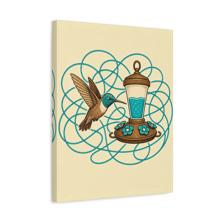 Sugar Rush – Hummingbird Art with a Glowing Flight Path – Canvas / Framed Canvas