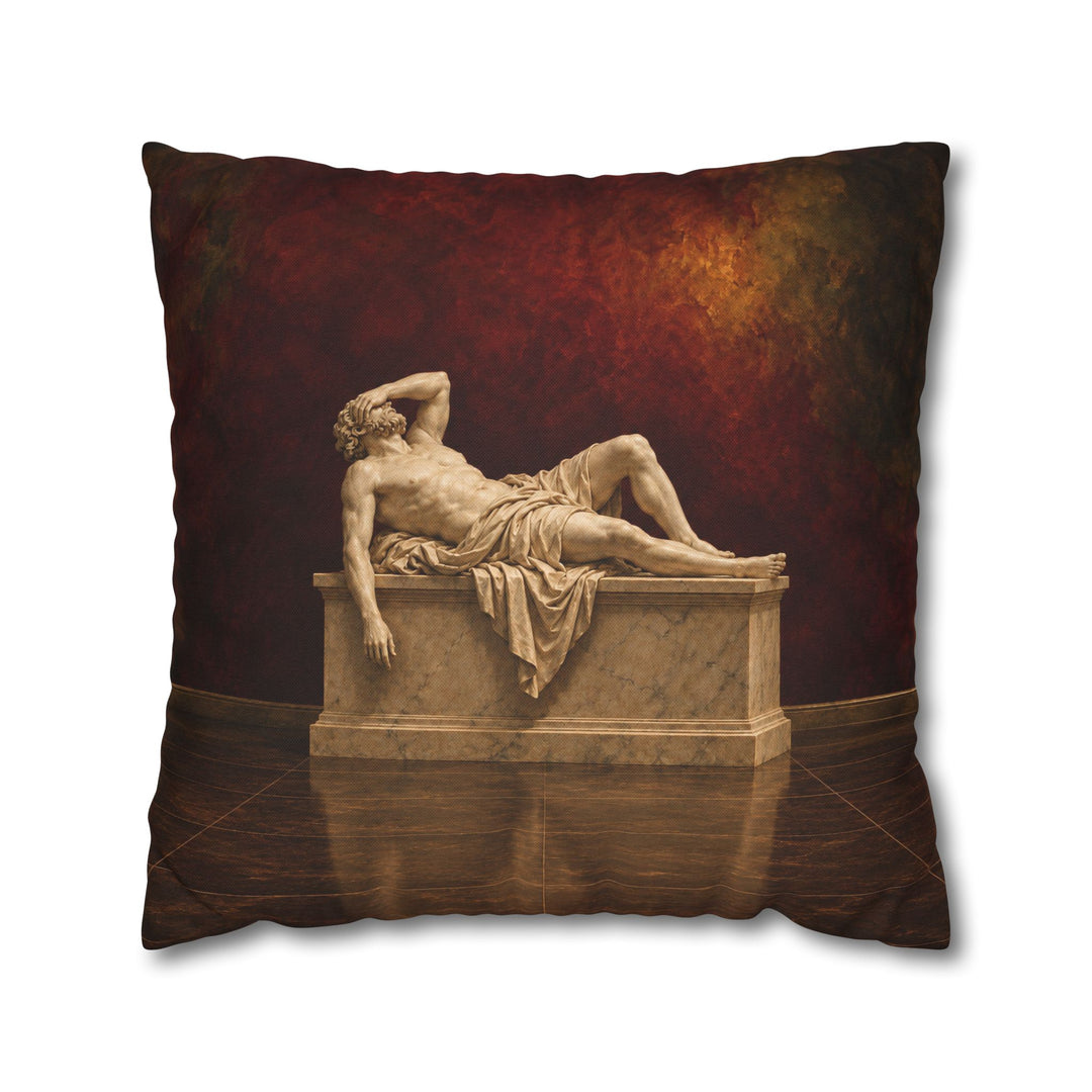 The Marble Nap – Greek Mythology Wall Art with a Statue Lying Down – Pillow / Cover
