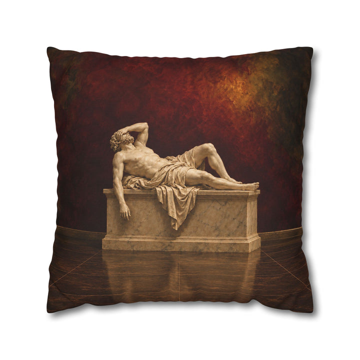 The Marble Nap – Greek Mythology Wall Art with a Statue Lying Down – Pillow / Cover