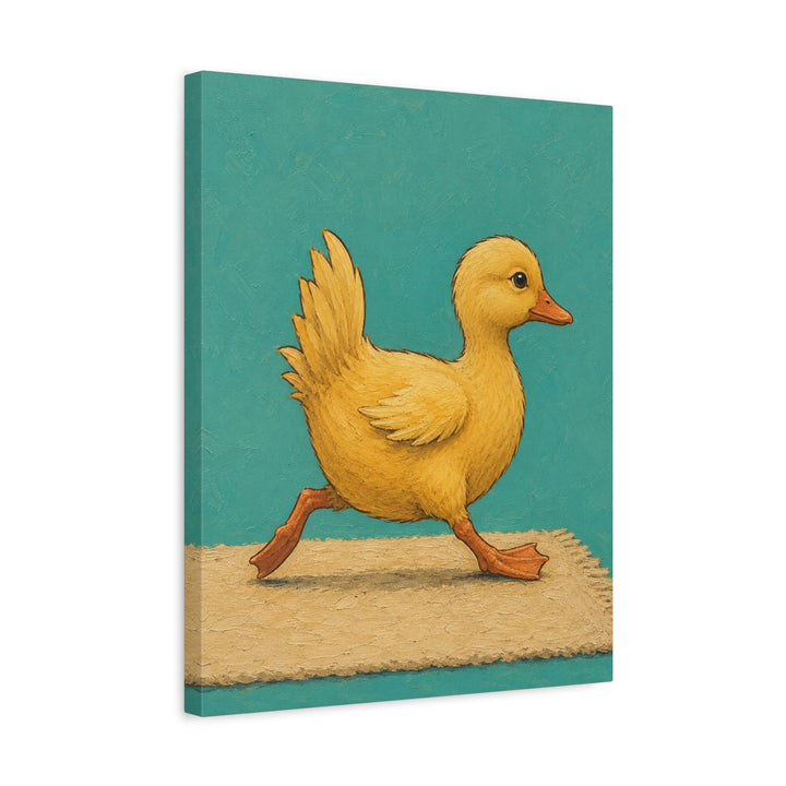 Rear View – Funny Bathroom Art with a Duck Waddling Away – Canvas / Framed Canvas