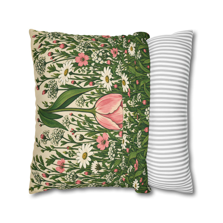 Wildflower Riot – Botanical Wall Art with a Loud Loose Meadow – Pillow / Cover