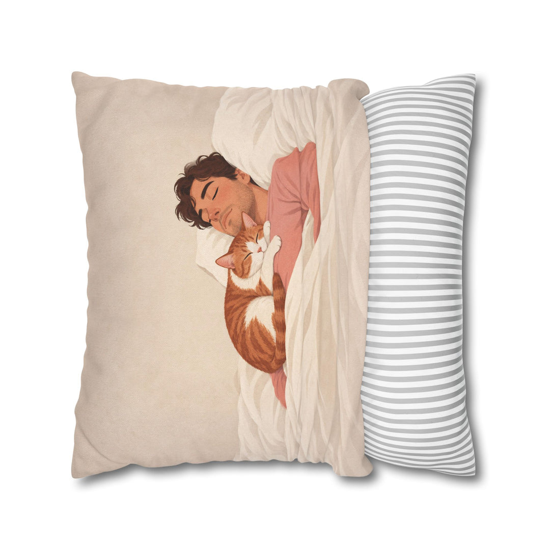 Do Not Wake – Bedroom Wall Art with a Sleeper on a Human Chest – Pillow / Cover