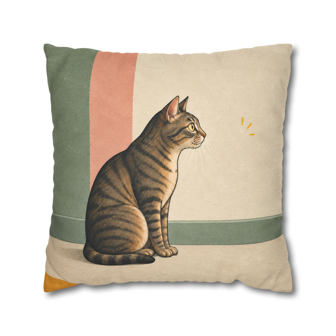 The Red Dot Files – Funny Cat Art with a Vanished Laser and a Stakeout – Pillow / Cover