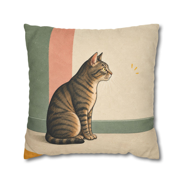 The Red Dot Files – Funny Cat Art with a Vanished Laser and a Stakeout – Pillow / Cover