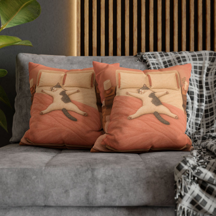 Starfish Position – Above Bed Decor with a Diagonal Sleeper in Charge – Pillow / Cover