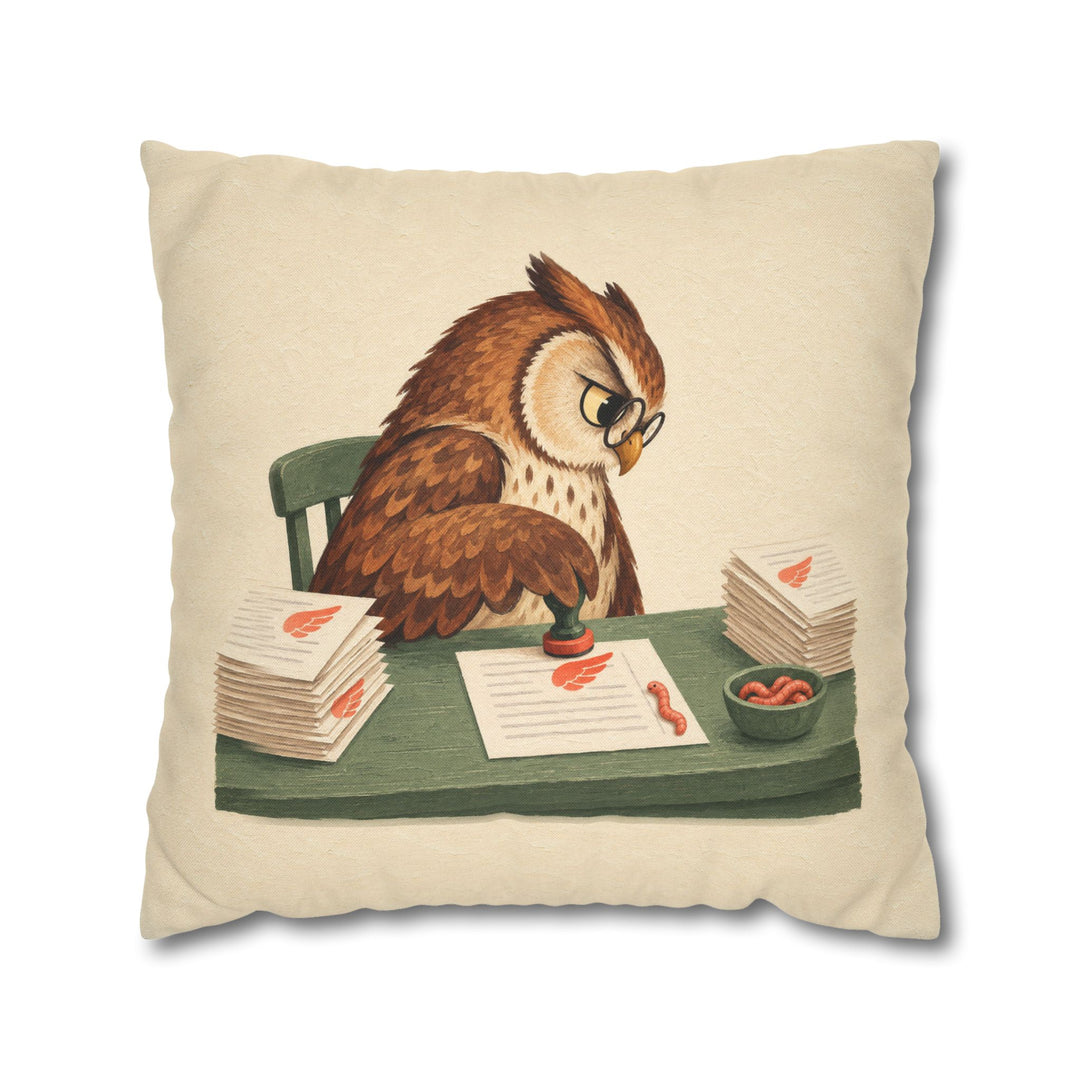 Grade Expectations – Classroom Wall Art with an Owl Stamping Wing Prints – Pillow / Cover