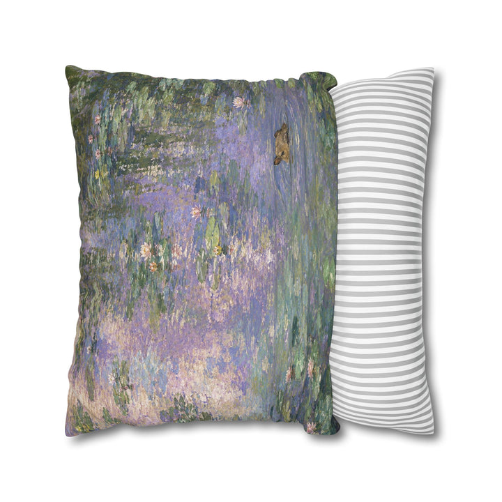 Pond Intruder – Impressionist Art with a Serene Water Lily Scene – Pillow / Cover