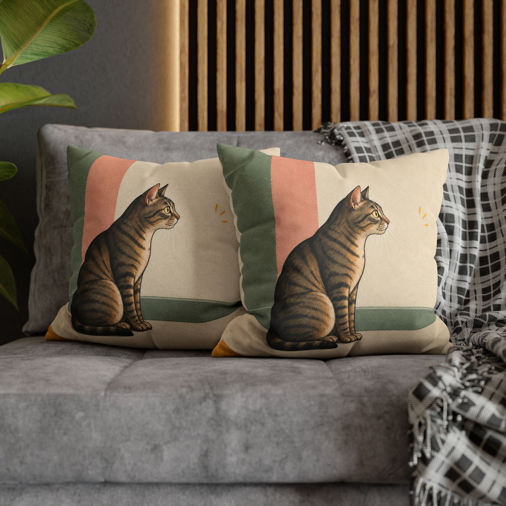 The Red Dot Files – Funny Cat Art with a Vanished Laser and a Stakeout – Pillow / Cover