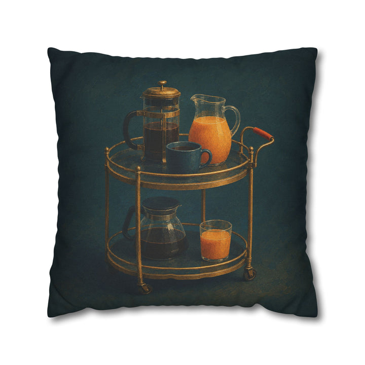 Bar Cart, Sunday 9 AM – Bar Cart Art with Innocent Morning Light – Pillow / Cover