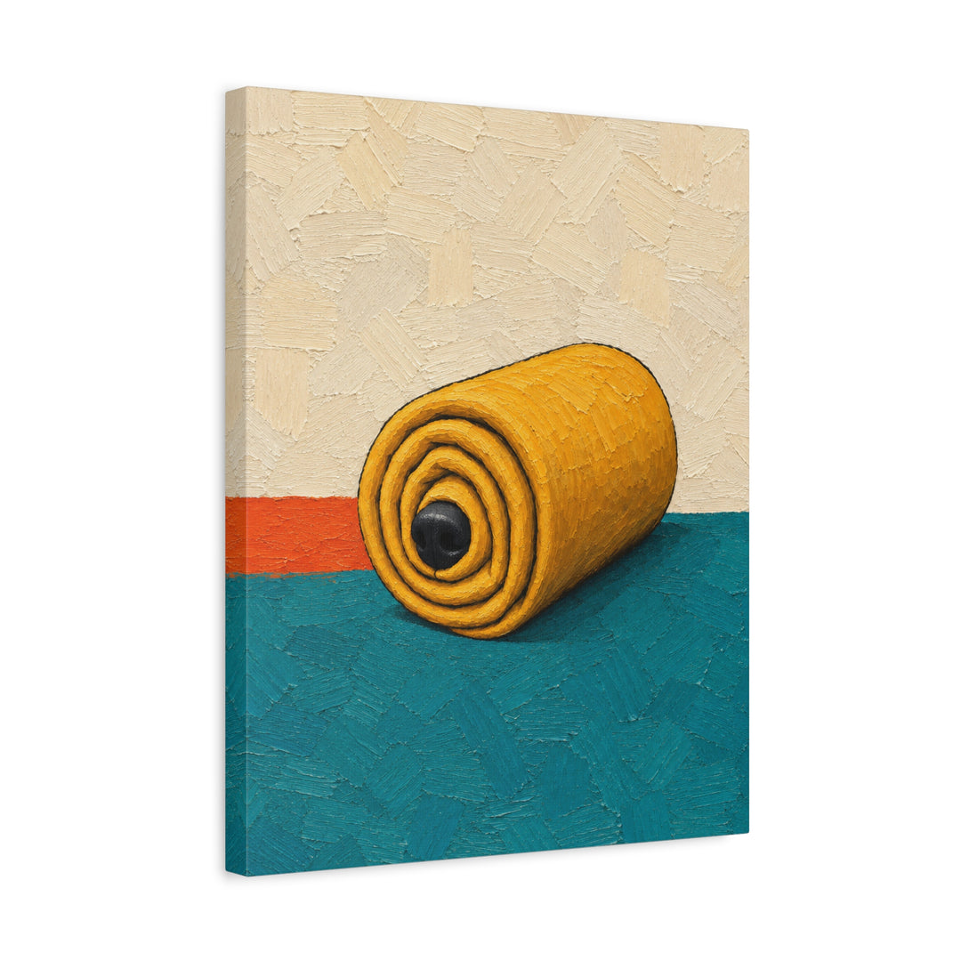 Blanket Burrito – Funny Dog Art with a Rolled Up Nap and One Nose – Canvas / Framed Canvas