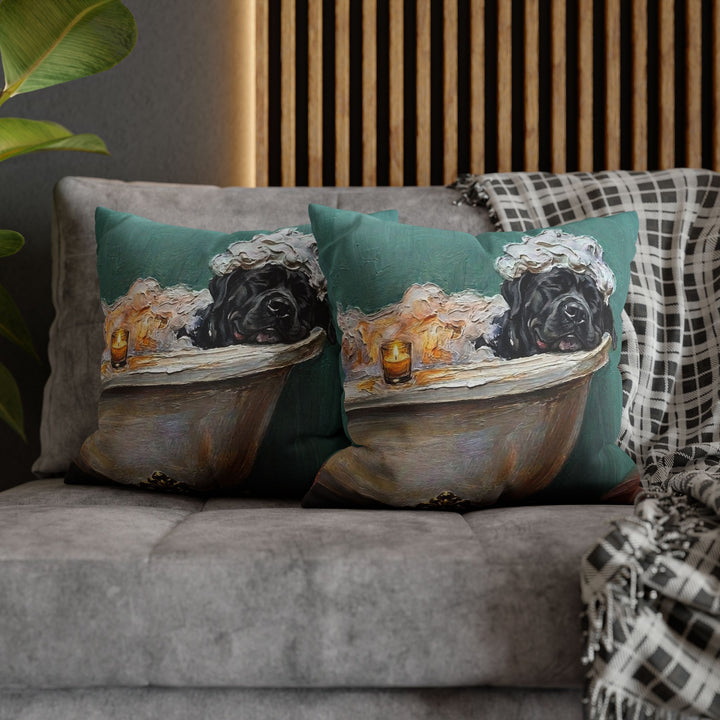 "Spa Day" - Cane Corso Throw Pillow - Dog Lover Wall Art Home Decor