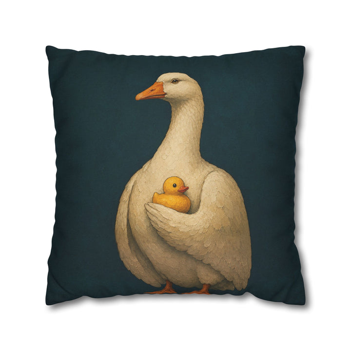The Regent – Goose Wall Art with an Old Master Bust on Teal – Pillow / Cover