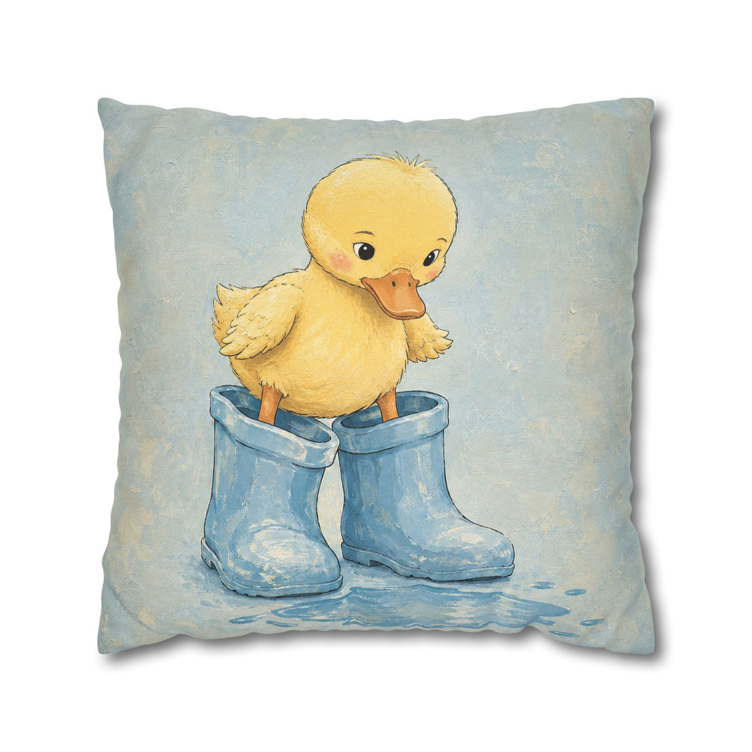Little Boots – Nursery Wall Art with Rain Gear Four Sizes Too Big – Pillow / Cover