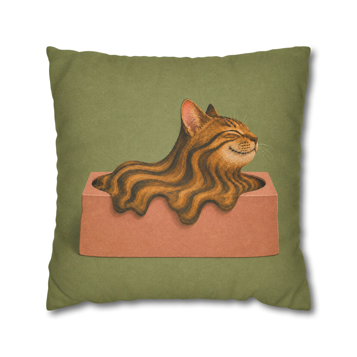 Box Logic II – Funny Cat Art with a Tissue Carton and Liquid Physics – Pillow / Cover