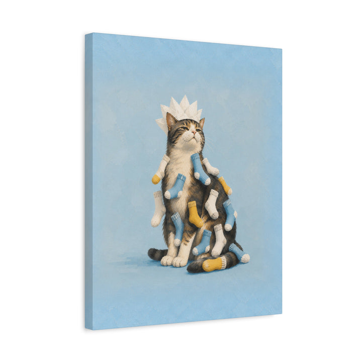 Static Cling – Laundry Room Decor with a Dryer Sheet Crown – Canvas / Framed Canvas