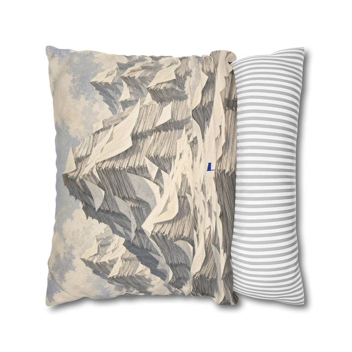 Inbox Mountain – Funny Office Wall Art with a Paper Alpine Range – Pillow / Cover
