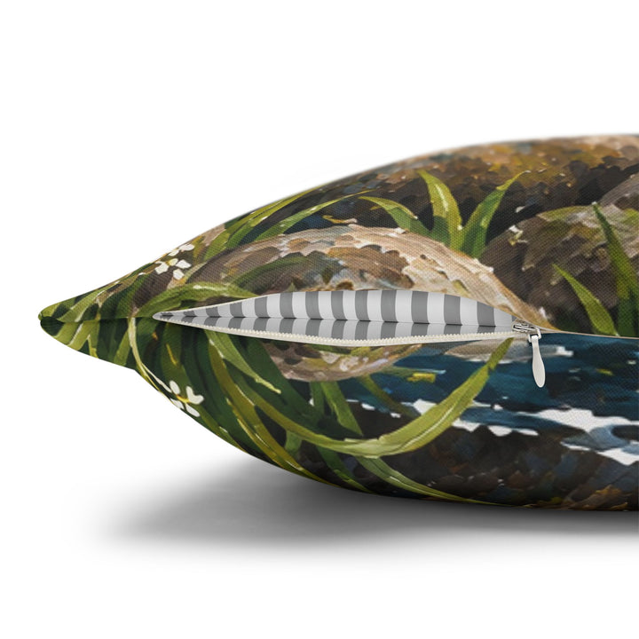 Stepping Stones – Nursery Decor with a Playful Hare in Motion – Pillow / Cover