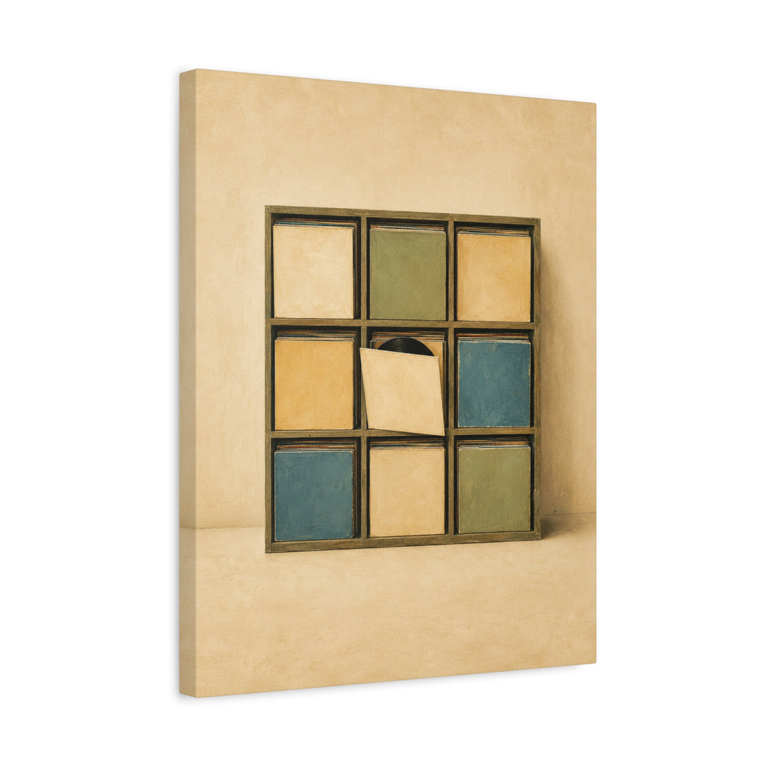 Sleeve Wall – Vinyl Record Decor with a Warm Wall of Sleeves – Canvas / Framed Canvas