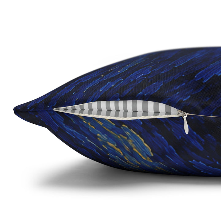 The Night Shift – Starry Night Wall Art with a Swirling Blue Sky – Pillow / Cover