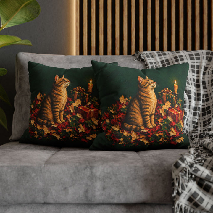 The Unwrapper – Christmas Wall Art with a Storm of Shredded Paper – Pillow / Cover