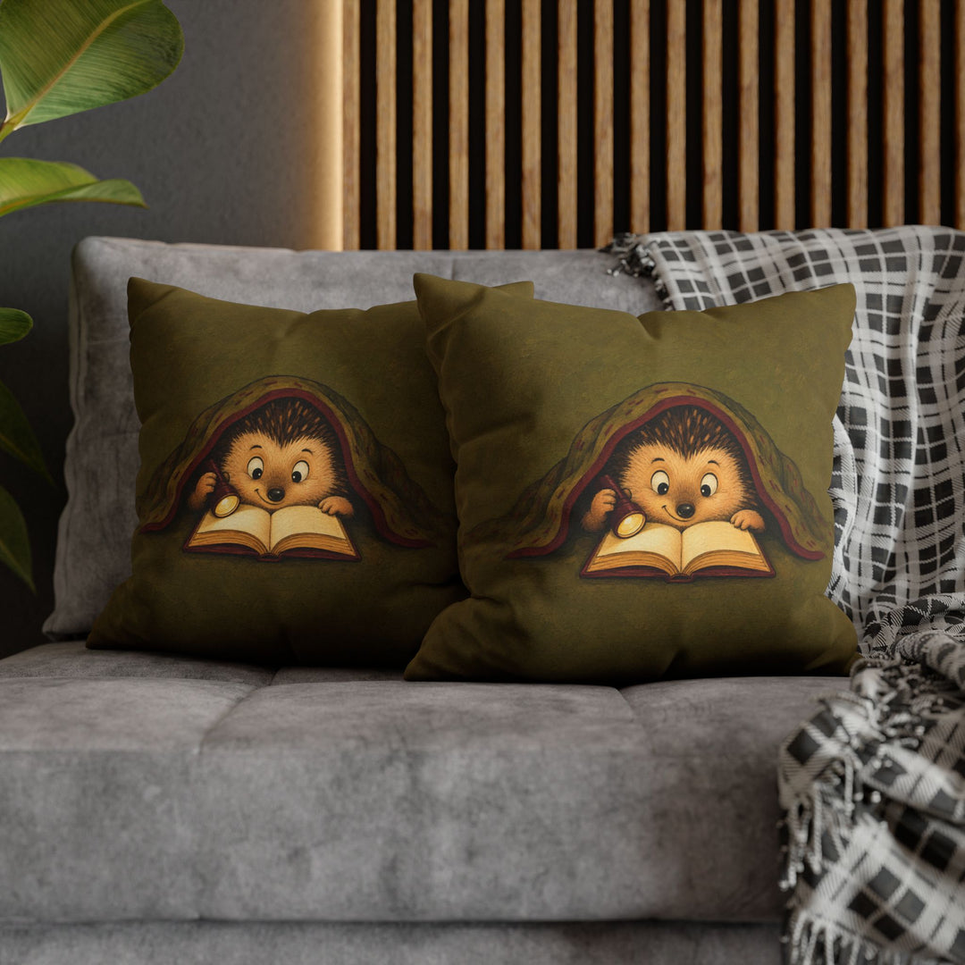 Reading Light – Library Wall Art with a Flashlight Under the Blanket – Pillow / Cover