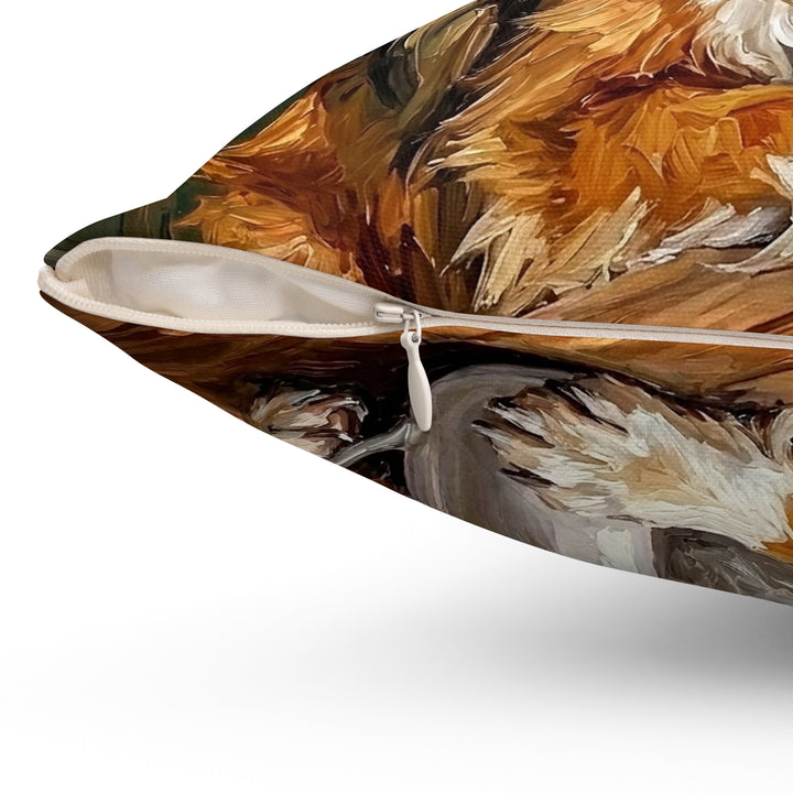 "Before Coffee" - Shetland Sheepdog Throw Pillow - Dog Lover Wall Art Home Decor