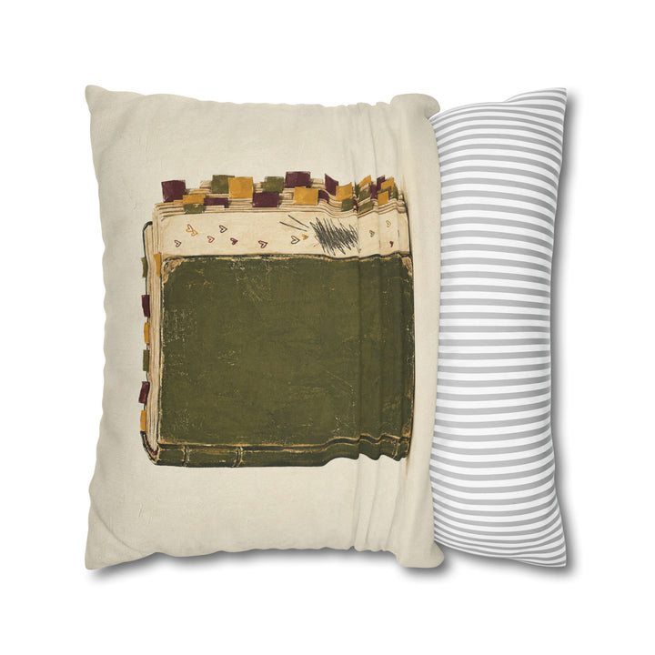 Annotated – Bookish Wall Art with Margins Full of Tiny Hearts – Pillow / Cover