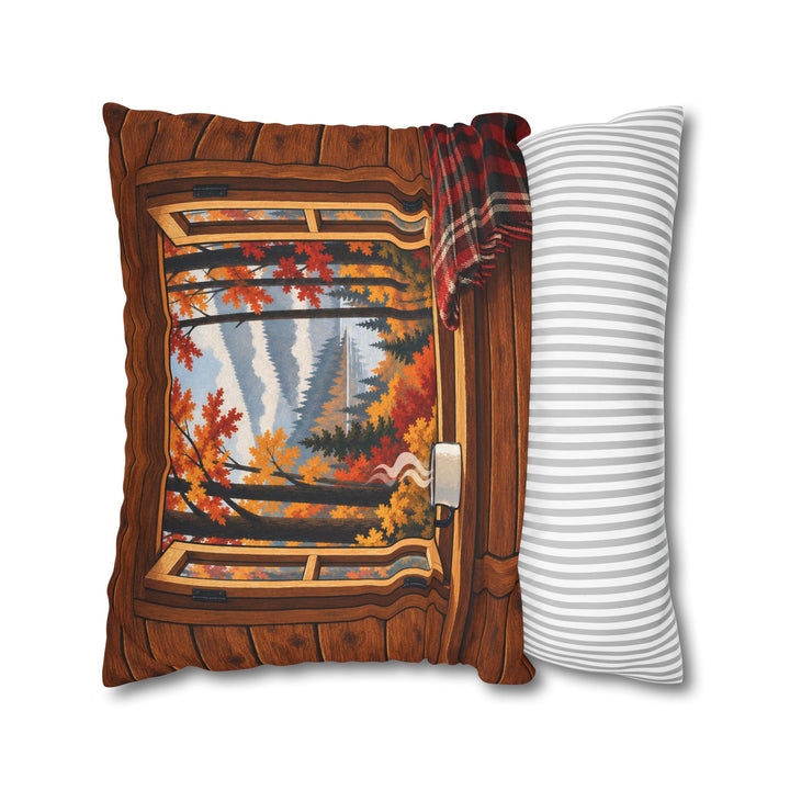 Cabin Weather – Cabin Wall Art with an Open Portal Onto Pure Vibe – Pillow / Cover