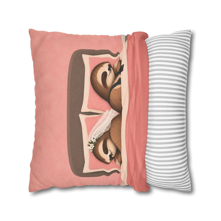 Till Nap Do Us Part – Sloth Wall Art with Two Sloths Back to Back – Pillow / Cover