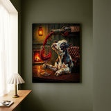 "Wine & Spirit" - Cow Vertical Canvas - Spirit Animal Wall Art