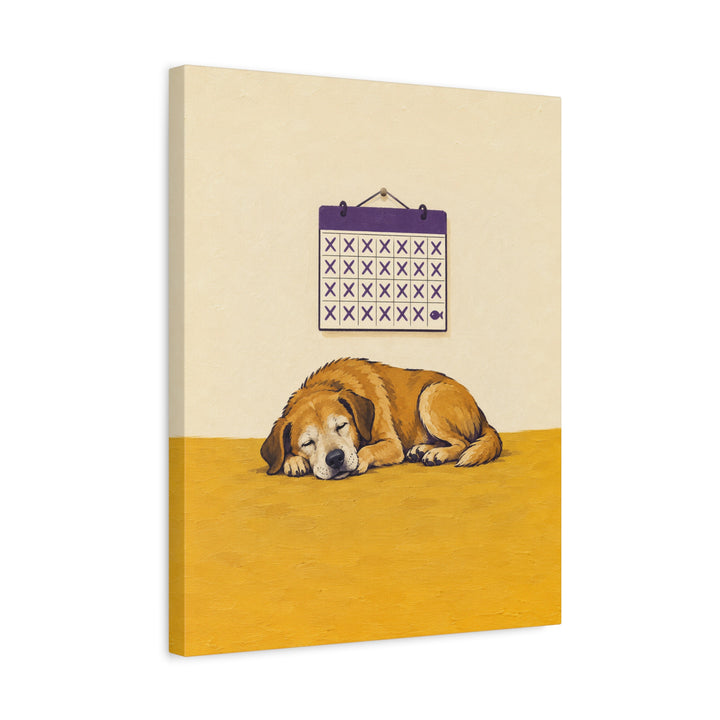 The Retirement Countdown – Funny Office Wall Art with a Calendar of Crossed Days – Canvas / Framed Canvas