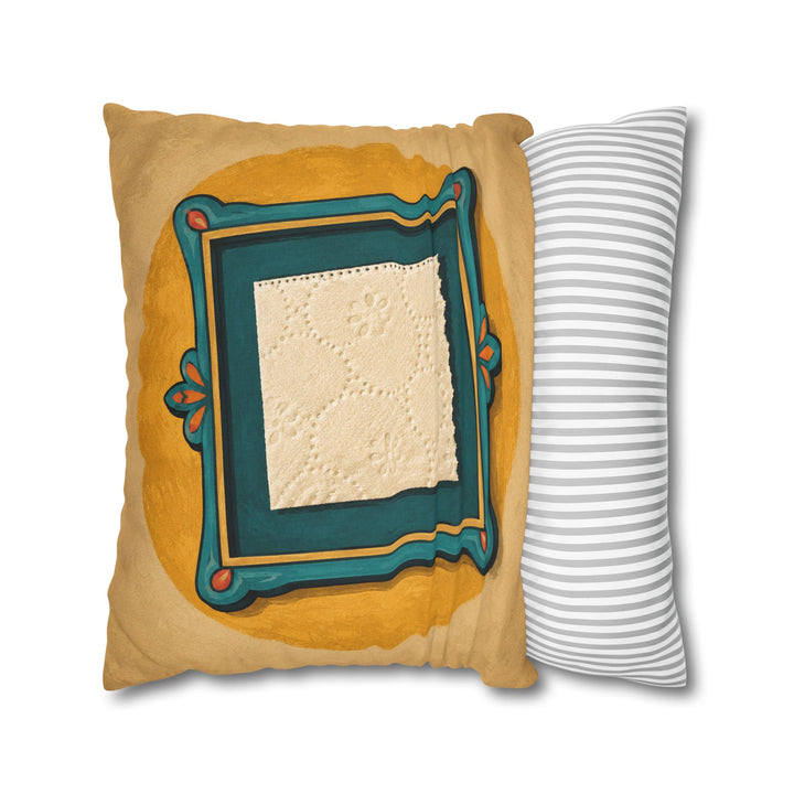 The Last Square – Funny Bathroom Art with a Toilet Paper Relic – Pillow / Cover